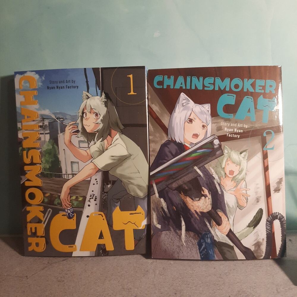 📚Chainsmoker Cat Vol. 1-2 Official English Manga Bundle Seven Seas Paperback